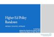 Higher Ed Policy Rundown - okcareertech.org€¦ · Rundown Admission, Concurrent, and Beyond Dr. Kyle Foster. Assistant Vice Chancellor for Academic Affairs. Oklahoma State Regents