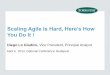 Scaling Agile Is Hard, Here’s Ho · Scaling Agile Is Hard, Here’s How You Do It ! Diego Lo Giudice, Vice President, ... because I feel they don't have the skills I don't use SIs