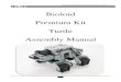 Bioloid Premium Kit Turtle Assembly Manual · Before proceeding with assembly you must ensure each actuator’s horn is properly aligned. To visually verify proper alignment, the