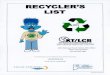 2019-01-16 (1) Recycler's List.pdf (packing peanuts & bubble wrap) The UPS Store Recycle if Clean & Dry PLASTIC WRAP PAIN Maumee Toledo Sylvania ALUMINUM CAN PULL TABS Ronald McDonald