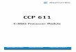 CCP 611 - SIGMATEK · 2020-04-06 · CCP 611 C-DIAS PROSESSOR MODULE Page 6 27.03.2020 1.4 Miscellaneous Article number 12-104-611 Hardware version 1.x Project back-up internally