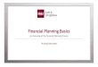 Financial Planning Basics - carolinas.pga.com · Financial Planning Basics An Overview of the Financial Planning Process FA Contact Information. The Ground to Cover Setting Goals