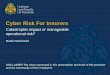 Cyber Risk For Insurers - actuaries.org.uk 2... · •Currently, cyber risk capital is held within insurers’ operational risk capital as an implicit allowance. Given the growing