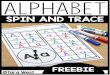 ALPHABET - mrsfalotico.weebly.com · Alphabet Spin and Trace sheets! This packet contains 26 fun and engaging spin and trace sheets! Each spin and trace sheet is like an all-in-one