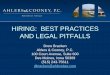 HIRING: BEST PRACTICES AND LEGAL PITFALLSiowa.apwa.net/content/chapters/iowa.apwa.net/file/2014 Fall Confere… · HIRING: BEST PRACTICES AND LEGAL PITFALLS Drew Bracken Ahlers &