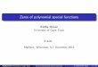Zeros of polynomial special functionsstant001/ASKEYABS/Kathy_Driver.pdf · " Graphs as an aid to understanding special functions" R Askey 1989 Zeros of Jacobi polynomials P( ; ) n