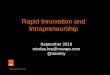 Rapid Innovation and Intrapreneurships3.amazonaws.com/JuJaMa.UserContent/d79936a2-a210... · 1 Interne Orange September 2016 nicolas.bry@orange.com @nicobry Rapid Innovation and Intrapreneurship