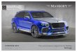 On request is possible produce carbon parts with another ...file.mansory.com/overview/Bentley_Bentayga/... · THE WHEELS FOR YOUR BENTLEY BENTAYGA Y5 22 10 28 130 B * price per pieceY5