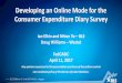 Developing an Online Mode for the Consumer Expenditure ......3 —U.S. BUREAU OF LABOR STATISTICS •bls.gov Consumer Expenditure Diary Overview The Consumer Expenditure Diary (CED)