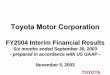 FY2004 Interim Financial Results · 2019-02-20 · FY2004 Interim Financial Results Six months ended September 30, 2003 - prepared in accordance with US GAAP - November 5, 2003