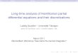Long-time analysis of Hamiltonian partial …...Long-time analysis of Hamiltonian partial differential equations and their discretizations Ludwig Gauckler – Universität Tübingen