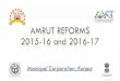 AMRUT REFORMS 2015-16 and 2016-17kmc.up.nic.in/Documentary Evidence_ANNEXURE/Revised... · Uttar Pradesh- Reform Milestones under AMRUT. 14. REFORMS TIMELINE CURRENT STATUS ANNEXURE