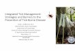 Integrated Tick Management: Strategies and Barriers to the ... · Eisen, Rebecca J and Christopher D. Paddock. 2020. Tick and Tickborne Pathogen Surveillance as a Public Health Tool