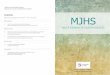 Contents MJHS · 2019-07-24 · Contents Malta Journal of Health Sciences Volume 6 – Issue 1 (June 2019) Guest editorial 04 Digital health and education for Health Professionals