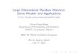 Large Dimensional Random Matrices: Some Models and ...pabreu/WSCIPS145.pdf · 1.Notation and classical large sample theory. 2.Wigner law. 3.Random covariance matrices. 3.1Data dimension