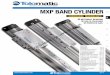 Mxp band cylinder - Air-Oil · coupled styles with a wide range of load capacities. • Rod slides for maximum force in a short stroke package, perfect for conveyor stops or load
