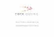 Rare Voices Australia Ltd Annual Report 2015-2016...RARE VOICES AUSTRALIA A.B.N. 69 156 254 303 Rare Voices Australia Limited 3 DIRECTORS REPORT Your directors present this report