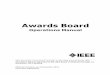 Operations Manual€¦ · This document incorporates changes to the IEEE Awards Board (AB) Operations Manual approved by the IEEE Board of Directors through the November 2019 Meeting
