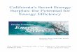 California's Secret Energy Surplus: the Potential for ... · The Potential For Energy Efficiency FINAL REPORT Prepared for The Energy Foundation and The Hewlett Foundation San Francisco,