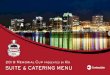 2019 Memorial Cup presented by Kia SUITE & CATERING MENU · Add Seasoned Chicken $18 Add Guacamole $5 Cavendish Loaded Kettle Chips $40 House-made chips with jalapeños, local cheese,