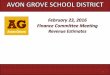 Discussion - Home - Avon Grove School District · 2018-11-14 · Real Estate Millage for Chester County School Districts 6 School District 2006-2007 2007-2008 2008-2009 2009-2010