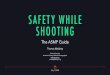 SAFETY WHILE SHOOTING - asmp.org · • Have locations scouted, equipment prepped, and shoots planned. You must minimize the time spent on set. • Use Zoom or other conferencing