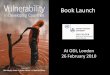 Book Launch - Overseas Development Institute · 2019-11-11 · Book Launch At ODI, London ... Poverty (millions) Malnutrition (millions) Poverty (millions) Extra Infant Deathsa Unemploy