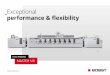 ˍ Exceptional performance & flexibility...inline finishing applications – Lamination technologies - solventless, solvent-based, water-based – Cast & cure – Cold foil – Multiple