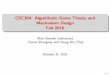 CSC304: Algorithmic Game Theory and Mechanism Design Fall 2016bor/304f16/L14.pdf · October 31, 2016 1/17. Lecture 14 Announcements I O ce hours: Tuesdays 3:30-4:30 SF 2303B or schedule