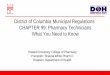 District of Columbia Municipal Regulations CHAPTER 99 ......Highlight key information from the District of Columbia Municipal Regulations (DCMR), Title 17, Chapter 99, which details