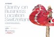 Clarity on Business Location Switzerland · 28 Key survey findings Chapter 1 30 Study population Chapter 2 34 Business growth Chapter 3 ... business location, or even if you are an