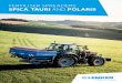 FERTILISER SPREADERS SPICA TAURI AND POLARIS · 2020-02-14 · FERTILISER SPREADERS | SPICA 8 BORDER SPREADING WITH EASE AND COMFORT THE SPICA 8 SPEED ON THE FIELD In the Spica 8,