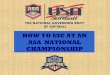 ASA How to UIC National Championship - USA Softballdownloads.asasoftball.com/umpires/pdf/2015_How_to_UIC_at_a_Nat… · TEAMWORK . HOW TO UIC AT AN ASA NATIONAL CHAMPIONSHIP. BE CONSTRUCTIVE