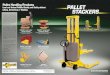 06-628 Pallet Stacker Brochure...A Southworth stacker is like having a forklift, but at a fraction of the cost. They are much easier to integrate into your operation because unlike