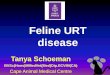 “Snuffles in my cattery” · 2017-05-11 · “Snuffles/Cat Flu” Feline upper respiratory disease and conjunctivitis •FHV-1 (rhinotracheitis virus) •FCV •Chlamydia felis