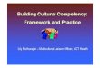 Building Cultural Competency: Framework and Practice · ‘Cultural competence’: ‘Cultural and linguistic competence is a set of congruent behaviours, attitudes and policies that
