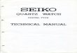 1980.07 Seiko Quartz Watch Digital Type Technical Manual … · SEIKO DIGITAL QUARTZ WATCH uses a high-quality FE type nematic liquid crystal display which is excellent tn color balance,