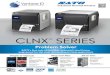 CLNX Series Datasheet1€¦ · CL4NX CLNX B Industrial Thermal Printers 776 9-01 CL6NX SERIES Problem Solver SATO's first truly UNIVERSAL Industrial Label Printer engineered for the