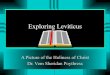 Introduction to Leviticus - Westminster Theological Seminarycampus.wts.edu/~vpoythress/elect/presentn/7C1Intro.pdf · 2017-03-03 · Exodus Leviticus Numbers Deut. exodus from Egypt