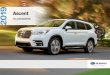 Ascent - Subaru · For life’s even bigger everyday adventures. Genuine Subaru Ascent Accessories Meet the 2019 Subaru Ascent. With three rows of flexible seating and expansive cargo