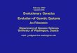 February, 2002 Genetics 453 Evolutionary Genetics ...depts.washington.edu/genetics/courses/genet453/2002/section9.pdf · Some sex-determination systems 1) XX - XY X Y X X XX XX XY