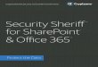 Security Sheriff for SharePoint & Office 365 · SharePoint 2010 and 2013 Security Sheriff offers dynamic, content-aware data loss protection (DLP) capabilities for SharePoint by providing