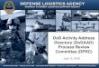 DoD Activity Address Directory (DoDAAD) Process Review …€¦ · • DoDM 4140.01 – DoD Supply Chain Materiel Management Regulation ... DoD Components and participating external