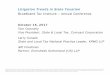Litigation Trends in State Taxation · This communication does not create an attorney-client relationship. Broadband Tax Institute – Annual Conference. Litigation Trends in State