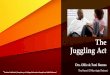 The Juggling Act – Drs. Ollie & Toni Barnes · PDF file Heart of Marriage Retreat: “The Juggling Act” Drs. Ollie & Toni Barnes Click to edit Master title styleA Little About