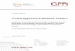 Cluster Approach Evaluation Phase 2 - GPPi · 5. The cluster approach evaluation phase 2 assesses the operational effectiveness and the ... suggests 47 generic indicators and 55 cluster-specific