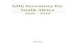 GHG Inventory for South Africa - gov · 2018-12-09 · Chapter 3: Energy Sector - Jongikhaya Witi, Lungile Manzini Chapter 4: Indutrial Processes and Product Use - Jongikhaya Witi,
