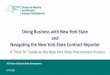 Doing Business with New York State and Navigating the New ... · Expo Series. MWBE Regional Boot Camps. Technical Assistance. Surety Bond Assistance. Business Growth Accelerator