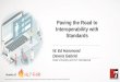 Paving the Road to Interoperability with Standards...Paving the Road to Interoperability with Standards ® Health Level Seven, CDA, FHIR and the FHIR [FLAME DESIGN] are registered