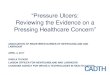 “Pressure Ulcers: Reviewing the Evidence on a Pressing ... Ulcers Reviewing the... · Disclosure - CADTH • Funded by federal, provincial, and territorial ministries of health